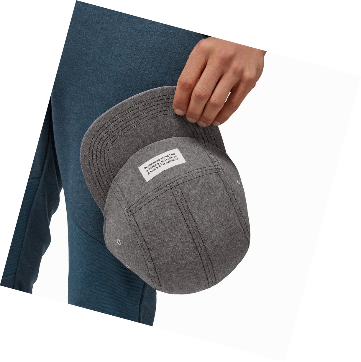 On 5 Panel Hüte Damen Grau | 9731-VLHOB