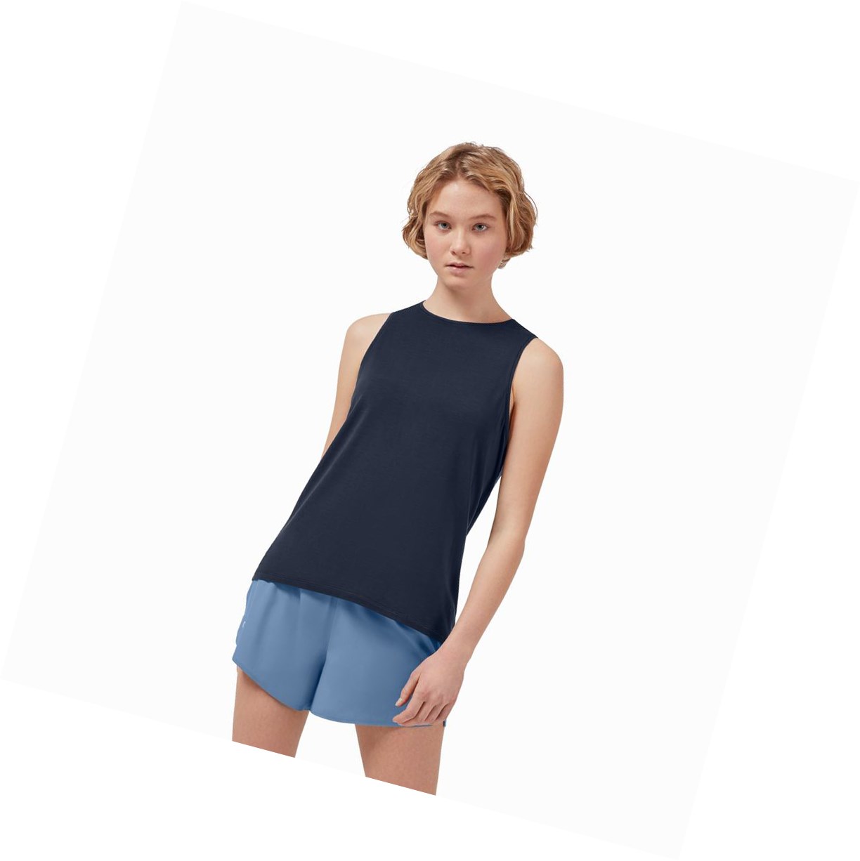 On Active Muskelshirt Damen Navy | 8194-COJLZ