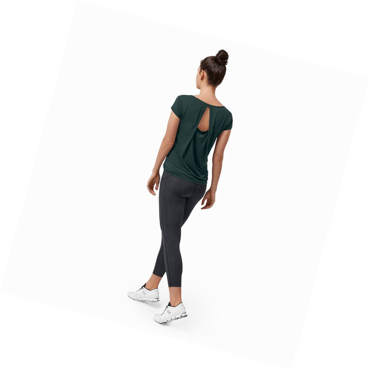 On Active-T Breathe T-shirts Damen Dunkelgrün | 8417-ATLWK