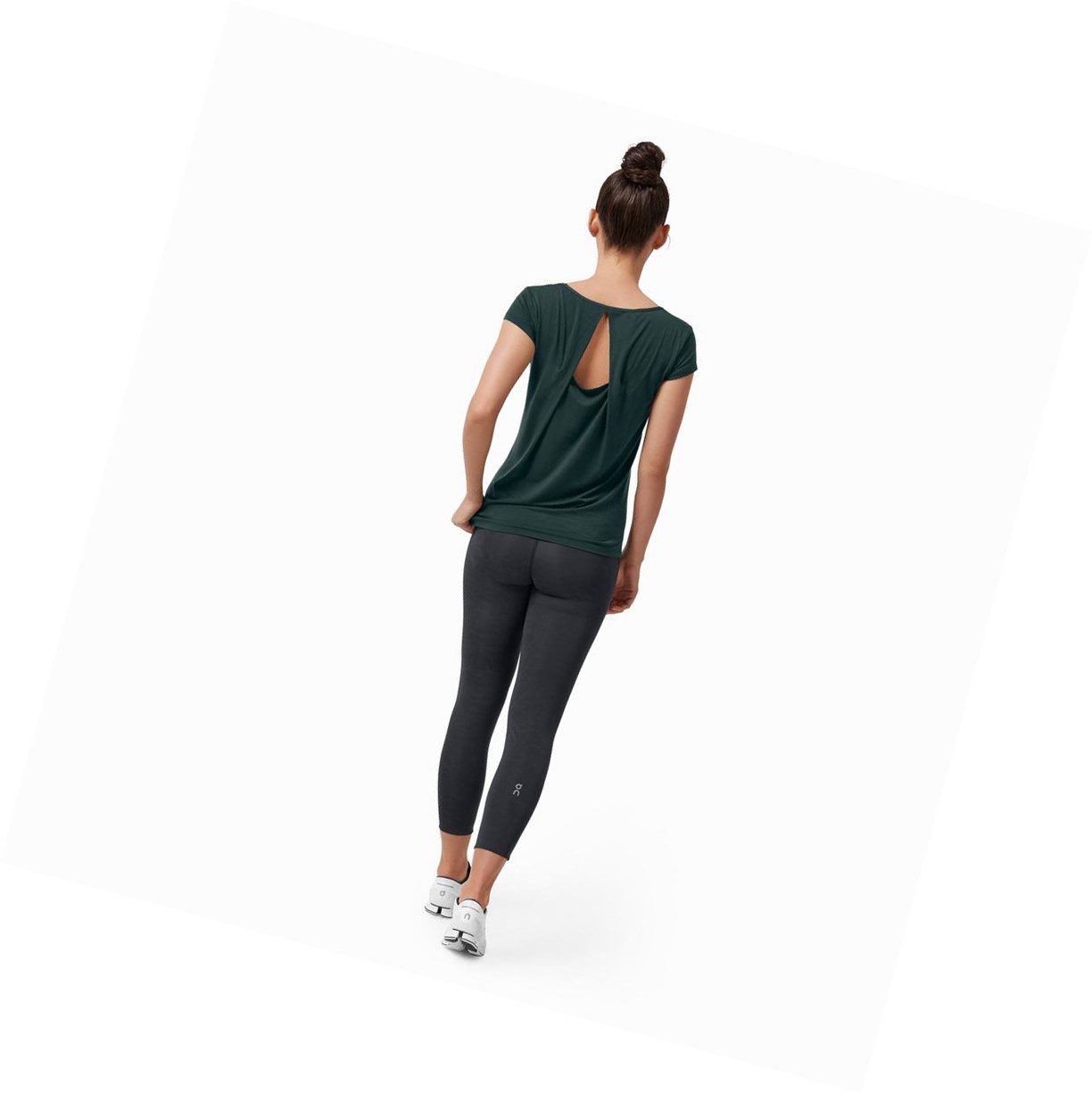 On Active-T Breathe T-shirts Damen Dunkelgrün | 8417-ATLWK