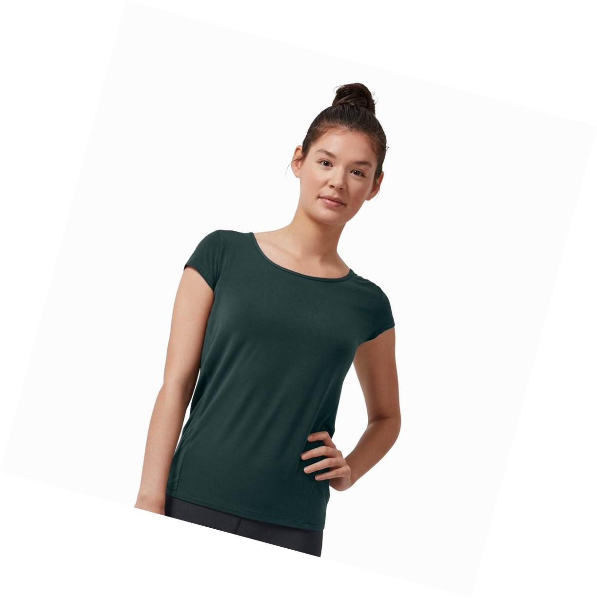 On Active-T Breathe T-shirts Damen Dunkelgrün | 8417-ATLWK