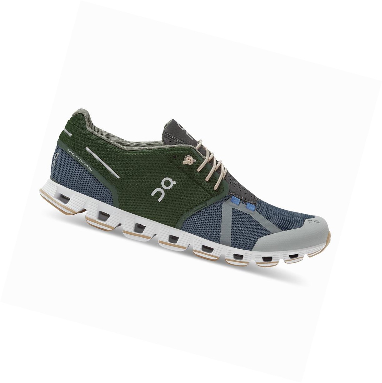 On Cloud 70/30 Straßenlaufschuhe Herren Blau Schwarz | 9684-KYULG