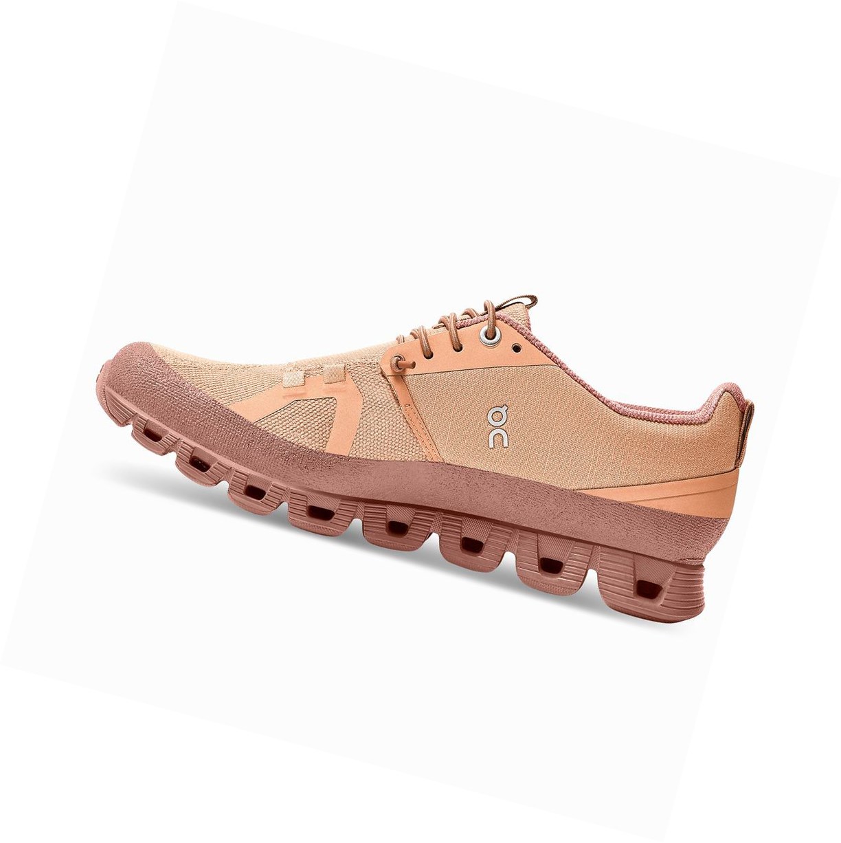 On Cloud Dip Straßenlaufschuhe Damen Braun Rosa | 3287-KABDL