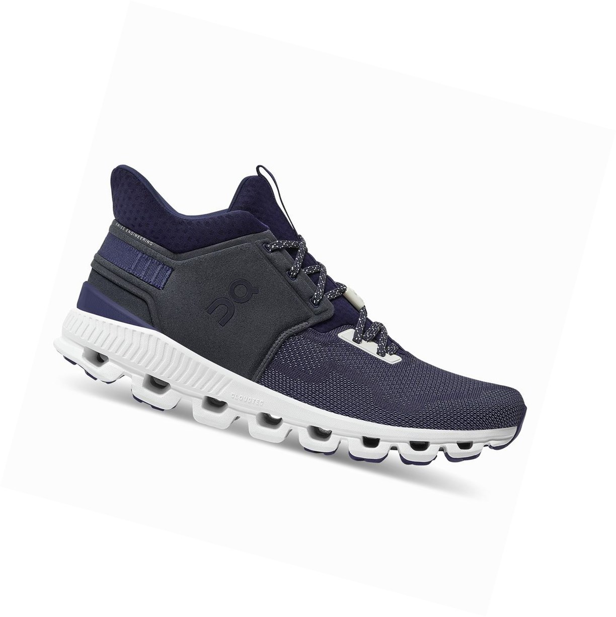 On Cloud Hi Edge Sneakers Herren Blau | 3781-IPUZN