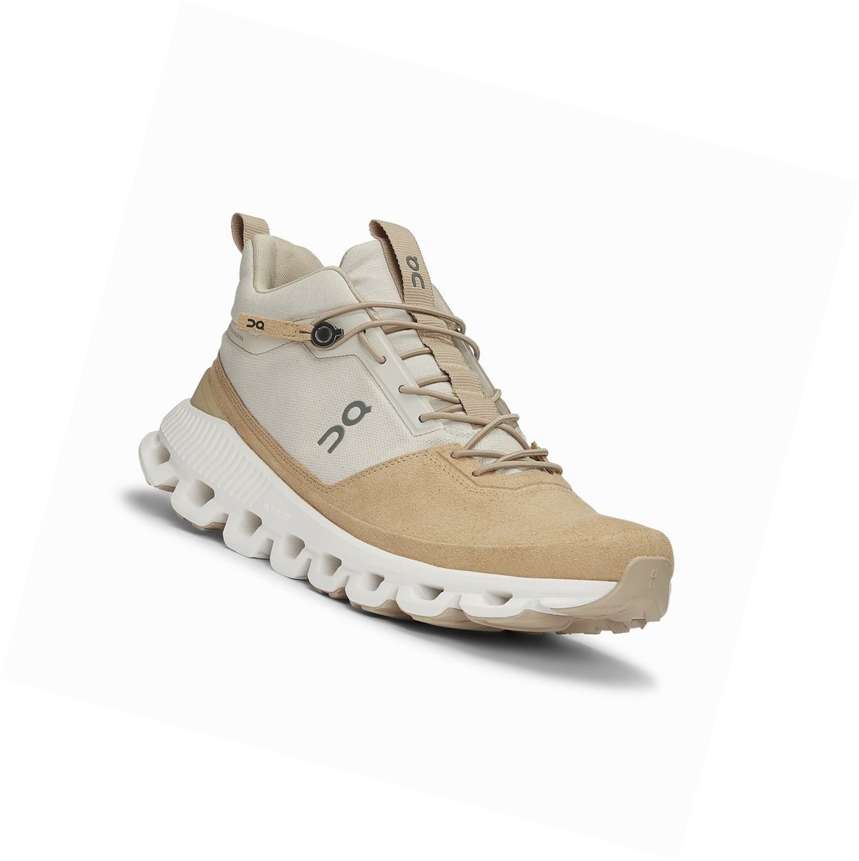 On Cloud Hi Sneakers Damen Beige Braun | 7831-ELSOW