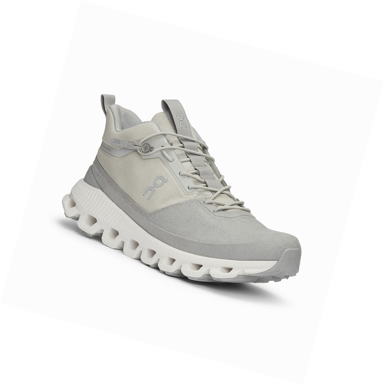 On Cloud Hi Sneakers Damen Beige Grau | 6071-TUPGC