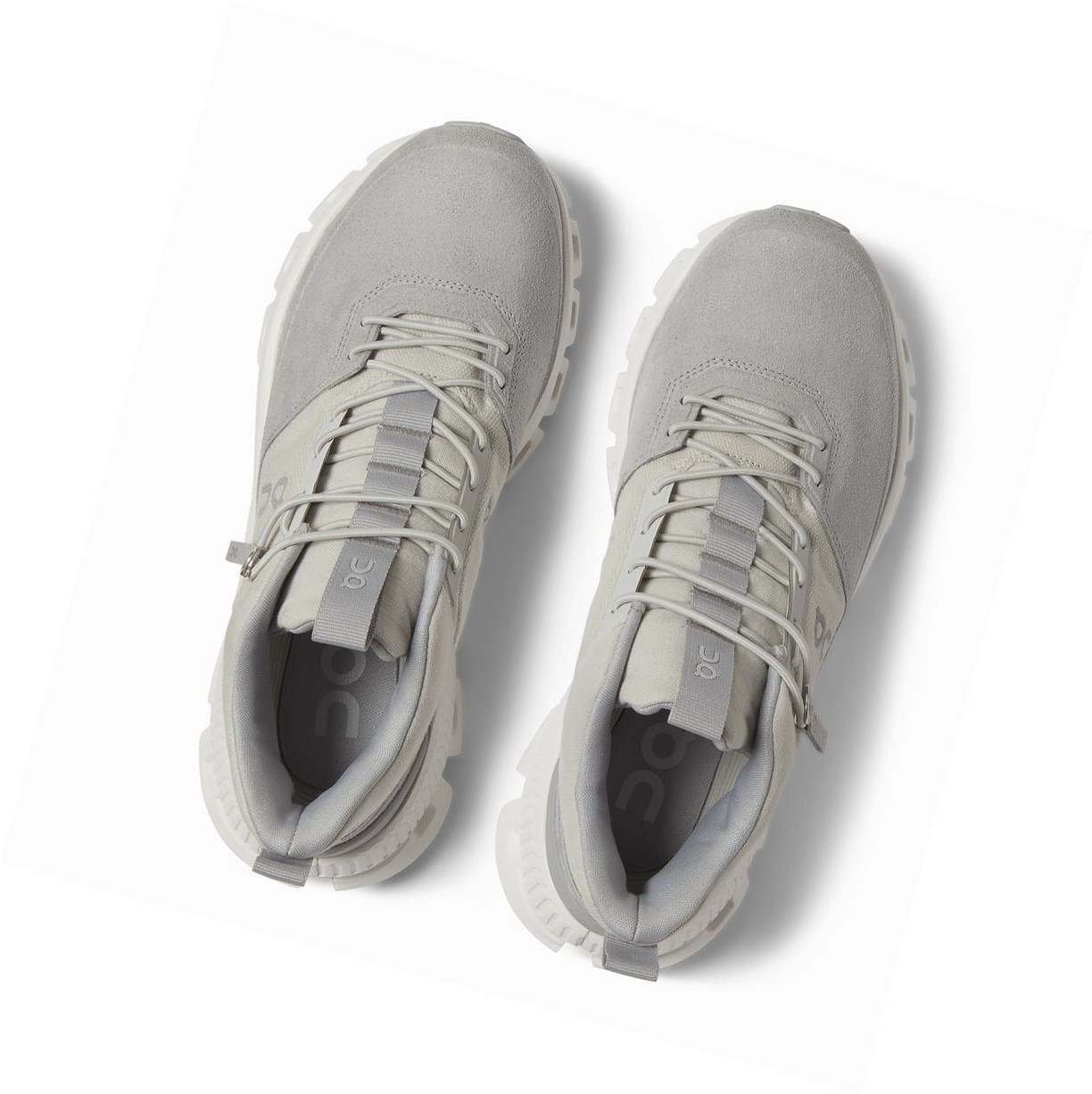 On Cloud Hi Sneakers Damen Beige Grau | 6071-TUPGC