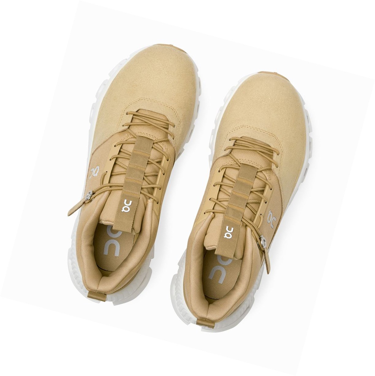 On Cloud Hi Sneakers Damen Gold | 6720-FRETA