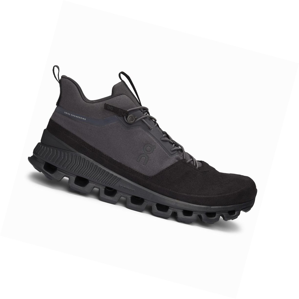 On Cloud Hi Sneakers Herren Schwarz | 1354-BPVZN