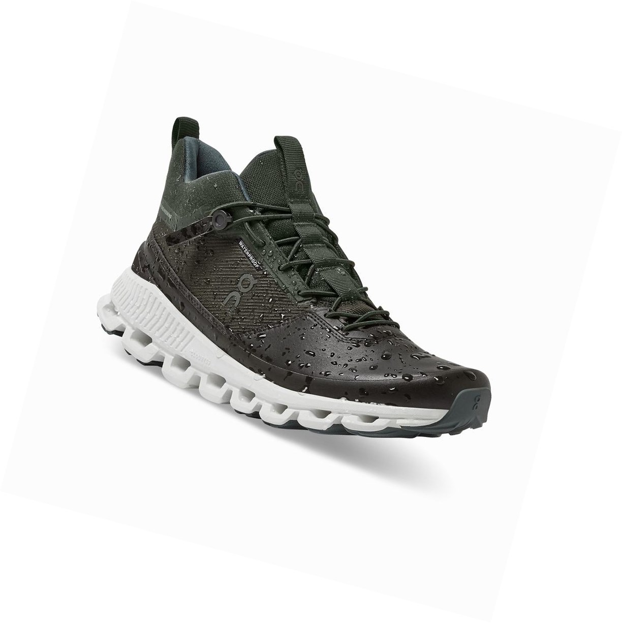 On Cloud Hi Wasserdichte Sneakers Damen Schwarz Braun | 6058-NHOSK