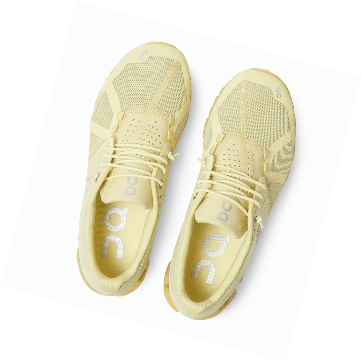 On Cloud Monochrome Straßenlaufschuhe Damen Gold | 0152-XJBQN