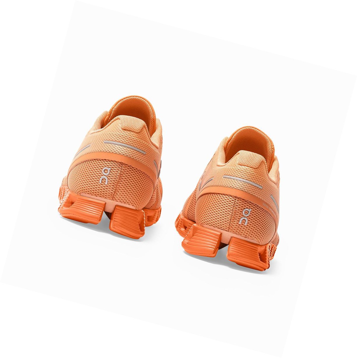 On Cloud Monochrome Straßenlaufschuhe Damen Orange | 7843-TVNZI