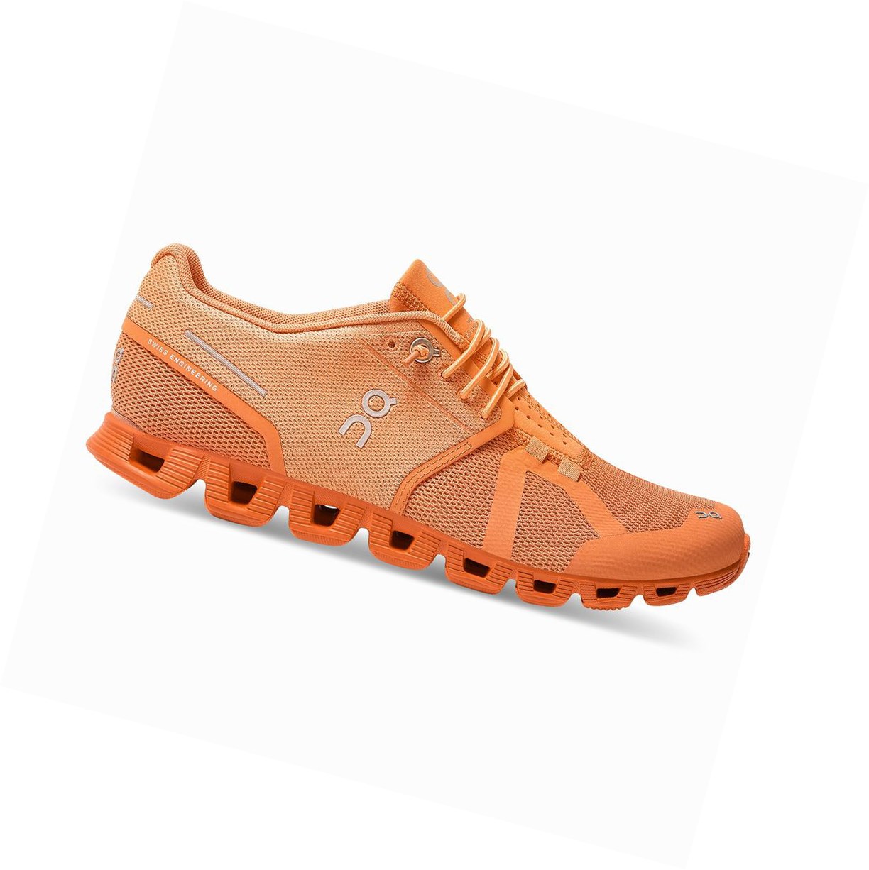 On Cloud Monochrome Straßenlaufschuhe Damen Orange | 7843-TVNZI