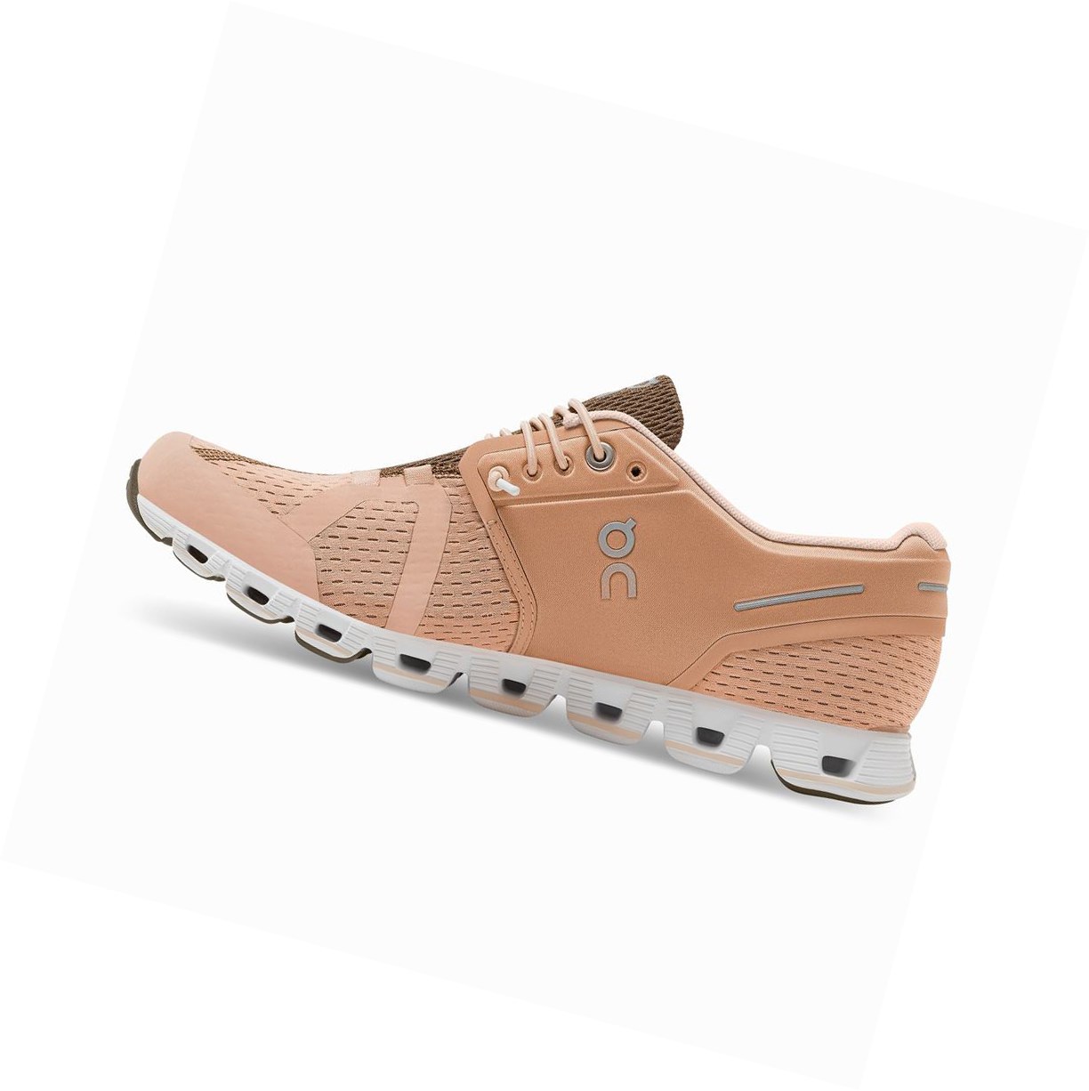 On Cloud Straßenlaufschuhe Damen Braun Rosa Camouflage | 0658-XHYMZ