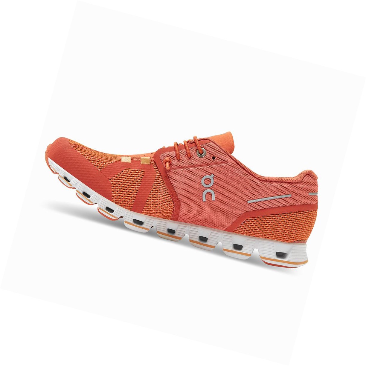 On Cloud Straßenlaufschuhe Damen Rot | 3487-EKXSB