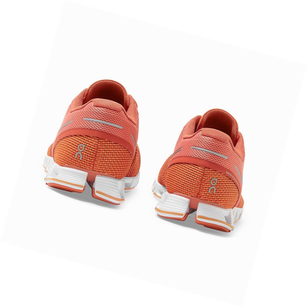 On Cloud Straßenlaufschuhe Damen Rot | 3487-EKXSB