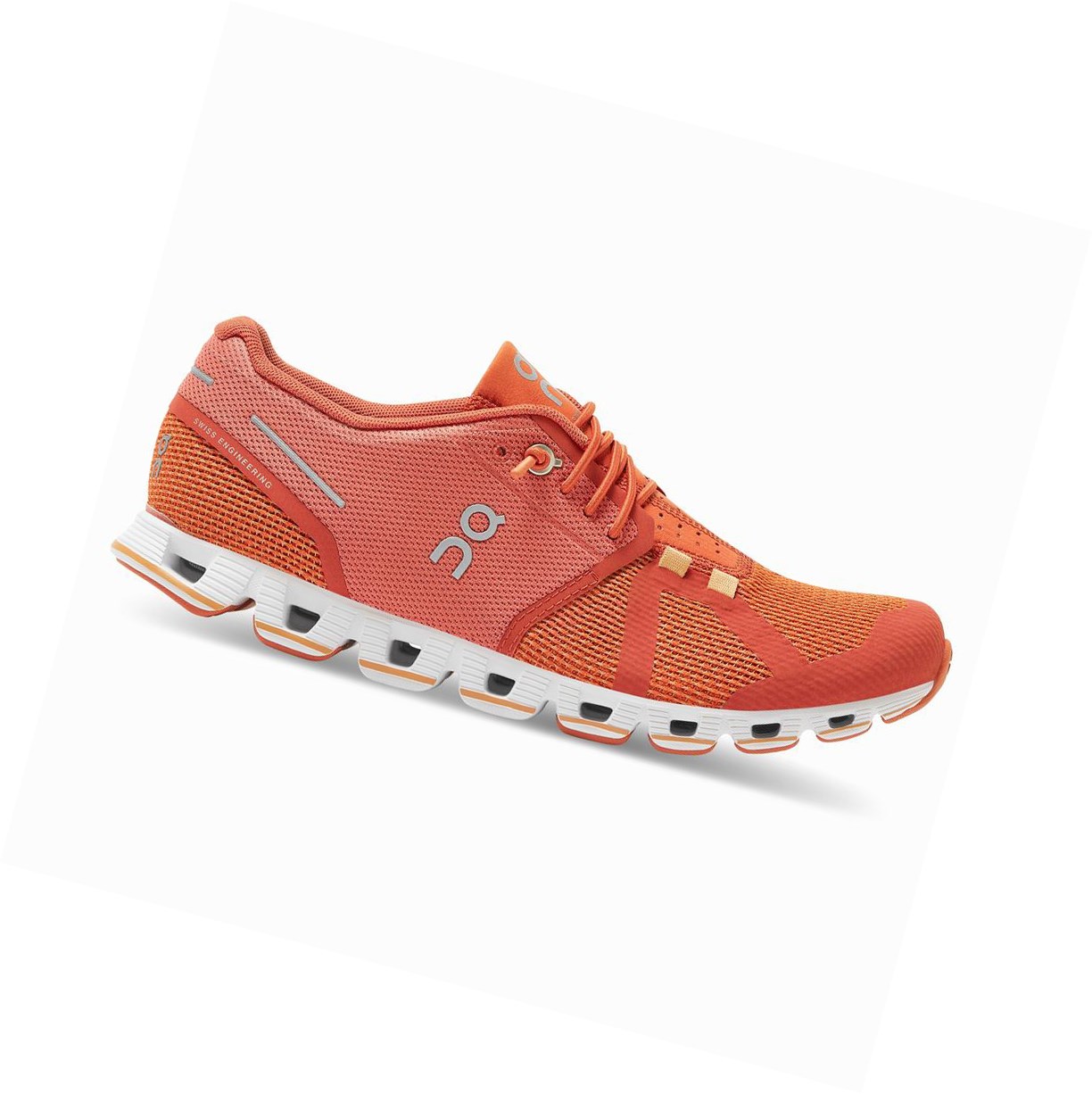 On Cloud Straßenlaufschuhe Damen Rot | 3487-EKXSB