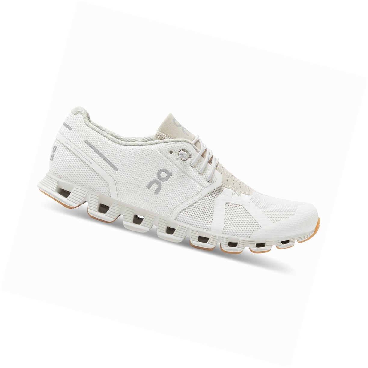 On Cloud Straßenlaufschuhe Damen Weiß | 6138-FKBIM