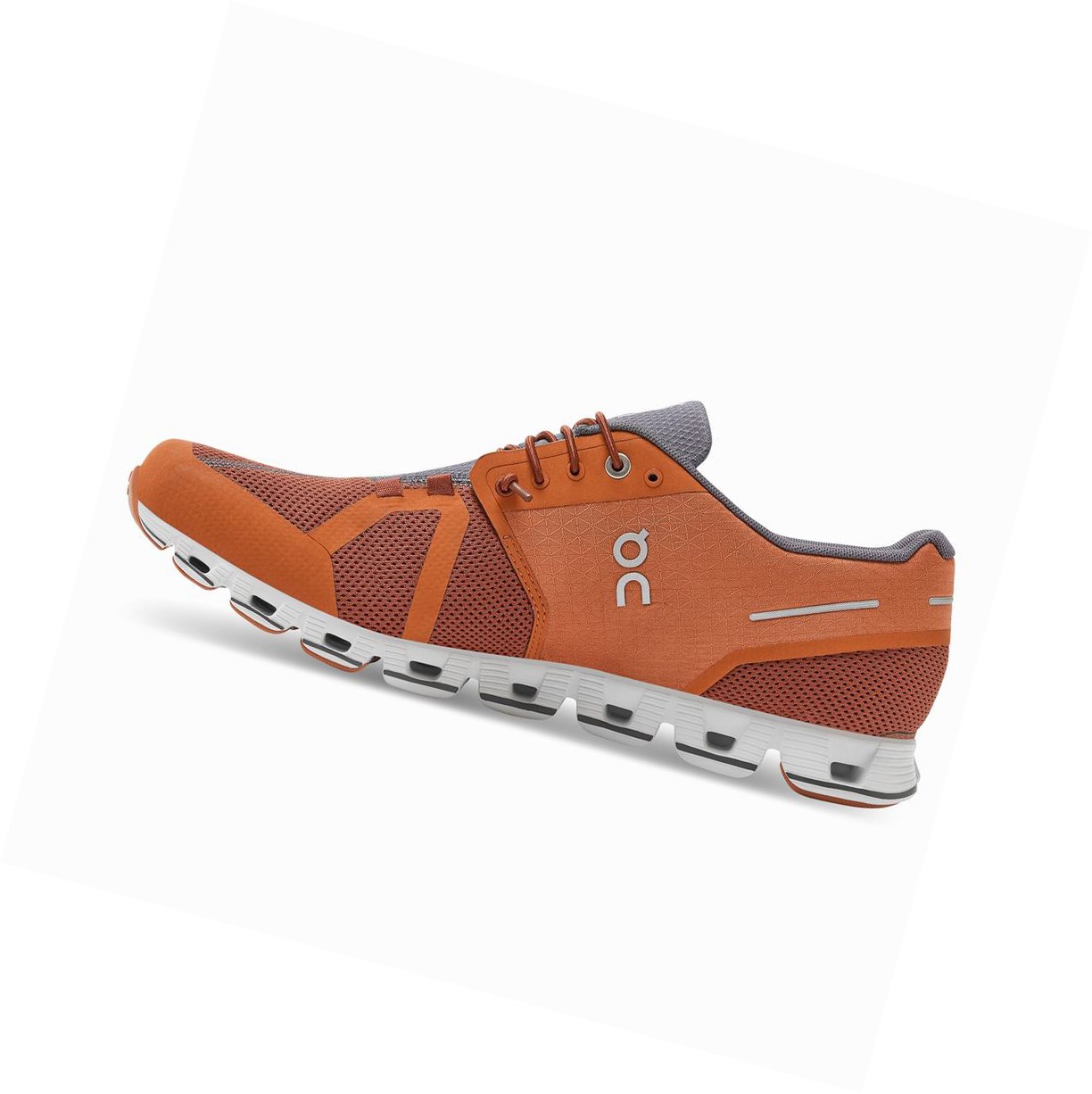 On Cloud Straßenlaufschuhe Herren Braun Orange | 5907-ARVQS