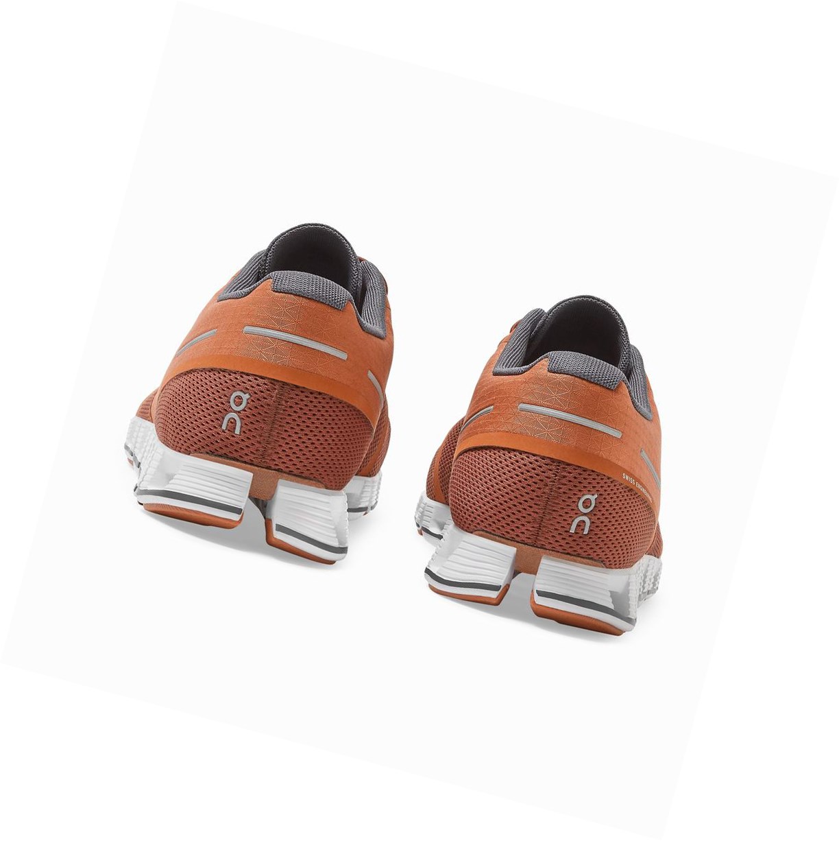 On Cloud Straßenlaufschuhe Herren Braun Orange | 5907-ARVQS