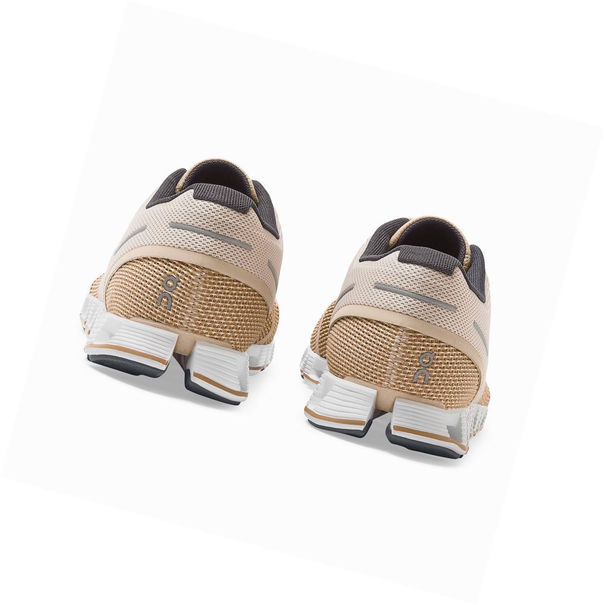 On Cloud Straßenlaufschuhe Herren Gold Beige | 5160-UJVFY