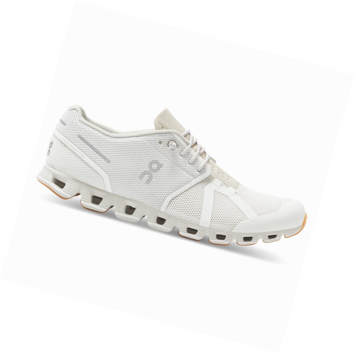 On Cloud Straßenlaufschuhe Herren Weiß | 6437-BWYQJ