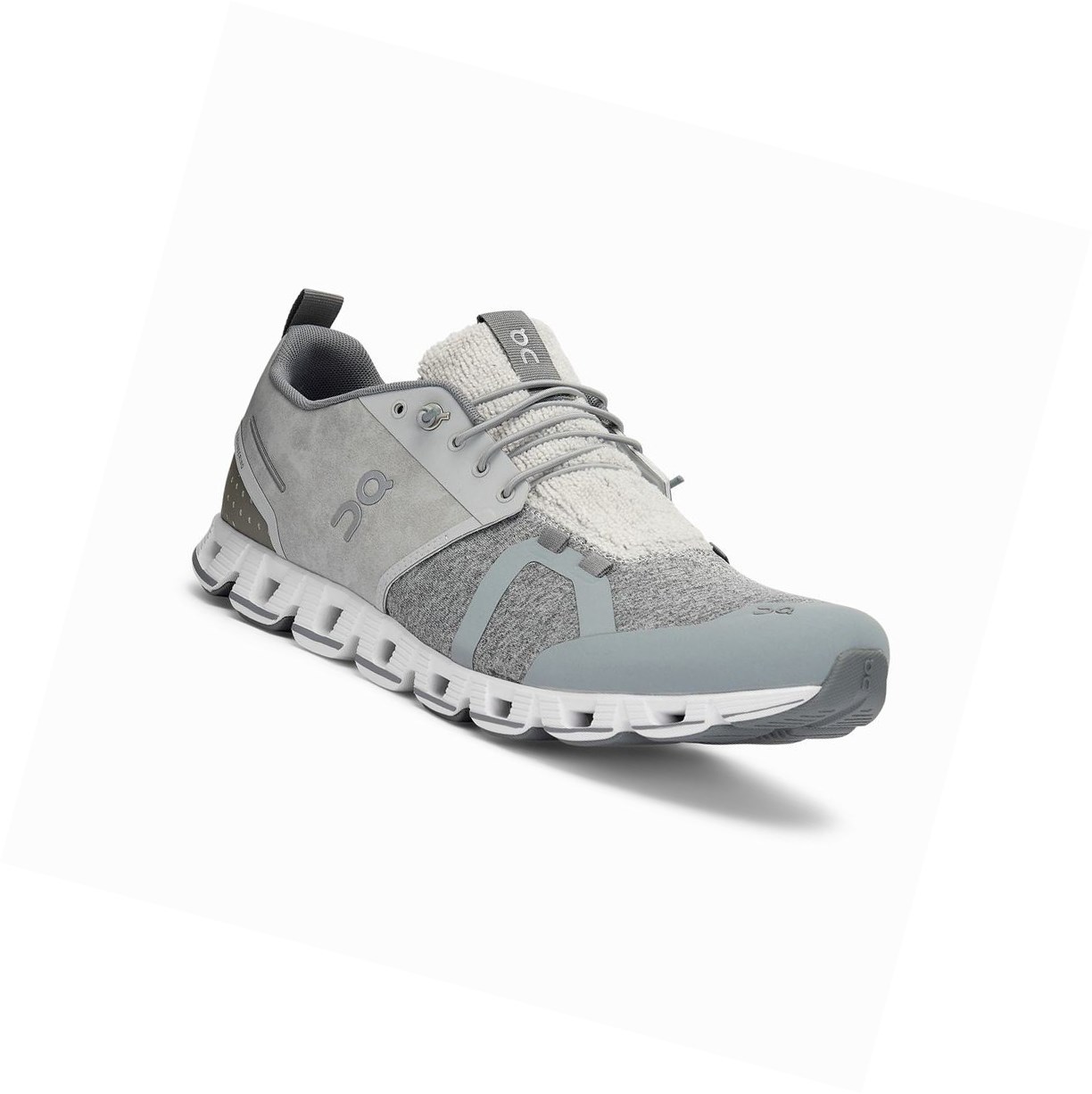 On Cloud Terry Straßenlaufschuhe Herren Silber | 5847-UHTKA