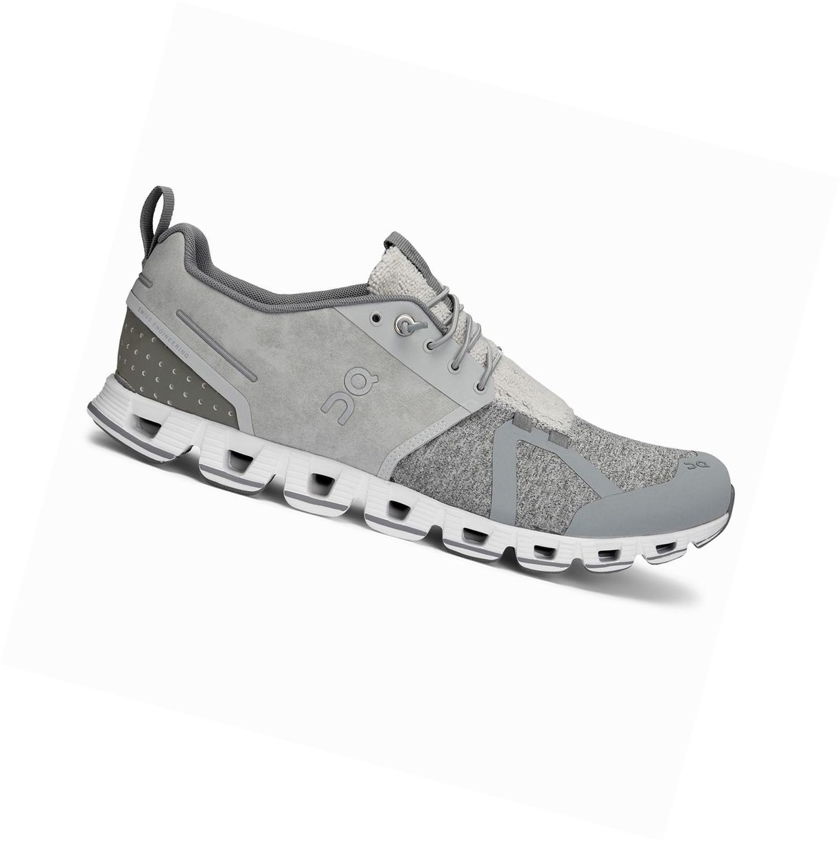 On Cloud Terry Straßenlaufschuhe Herren Silber | 5847-UHTKA