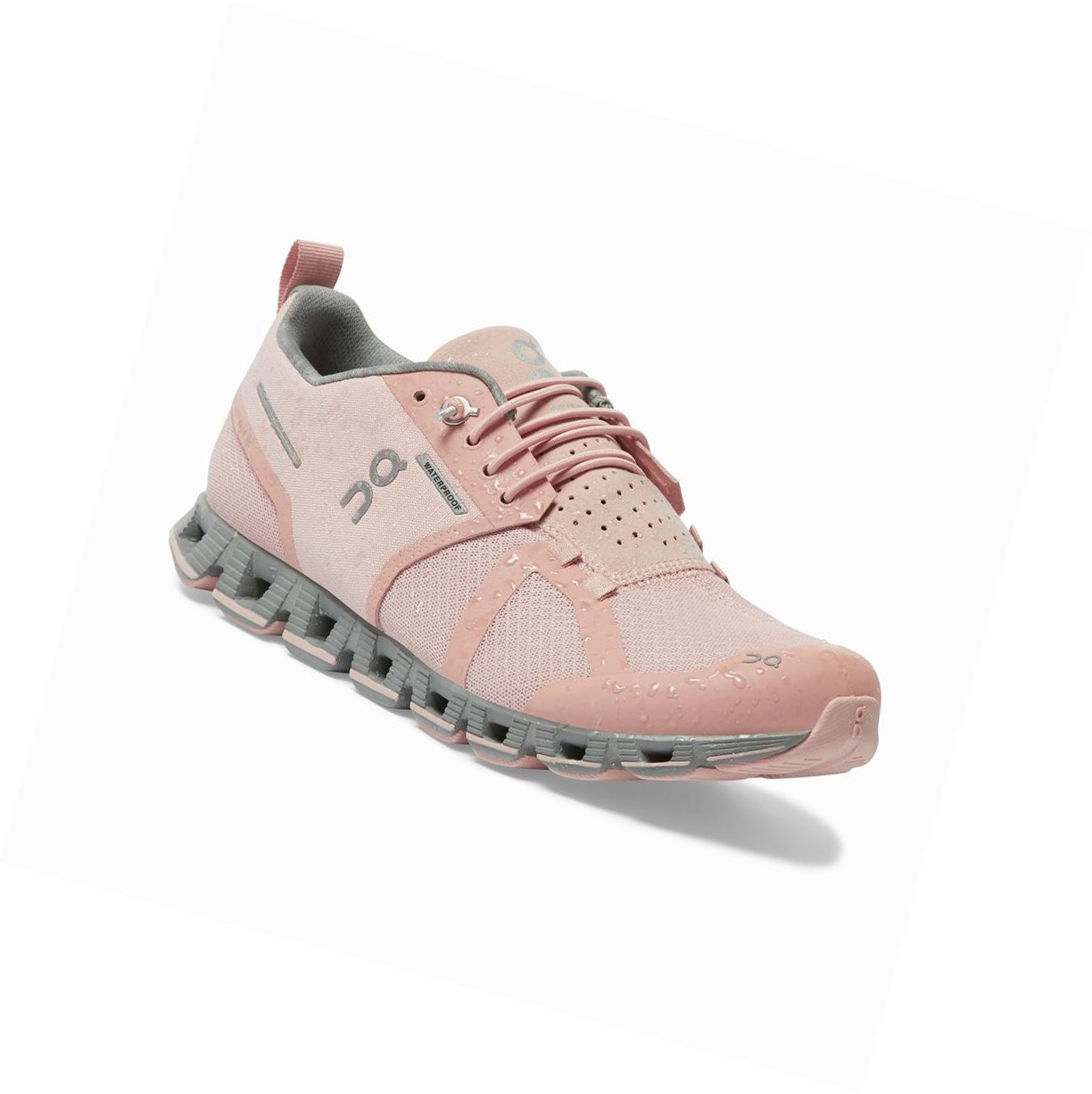 On Cloud Wasserdichte Straßenlaufschuhe Damen Rosa | 3642-MJCYP