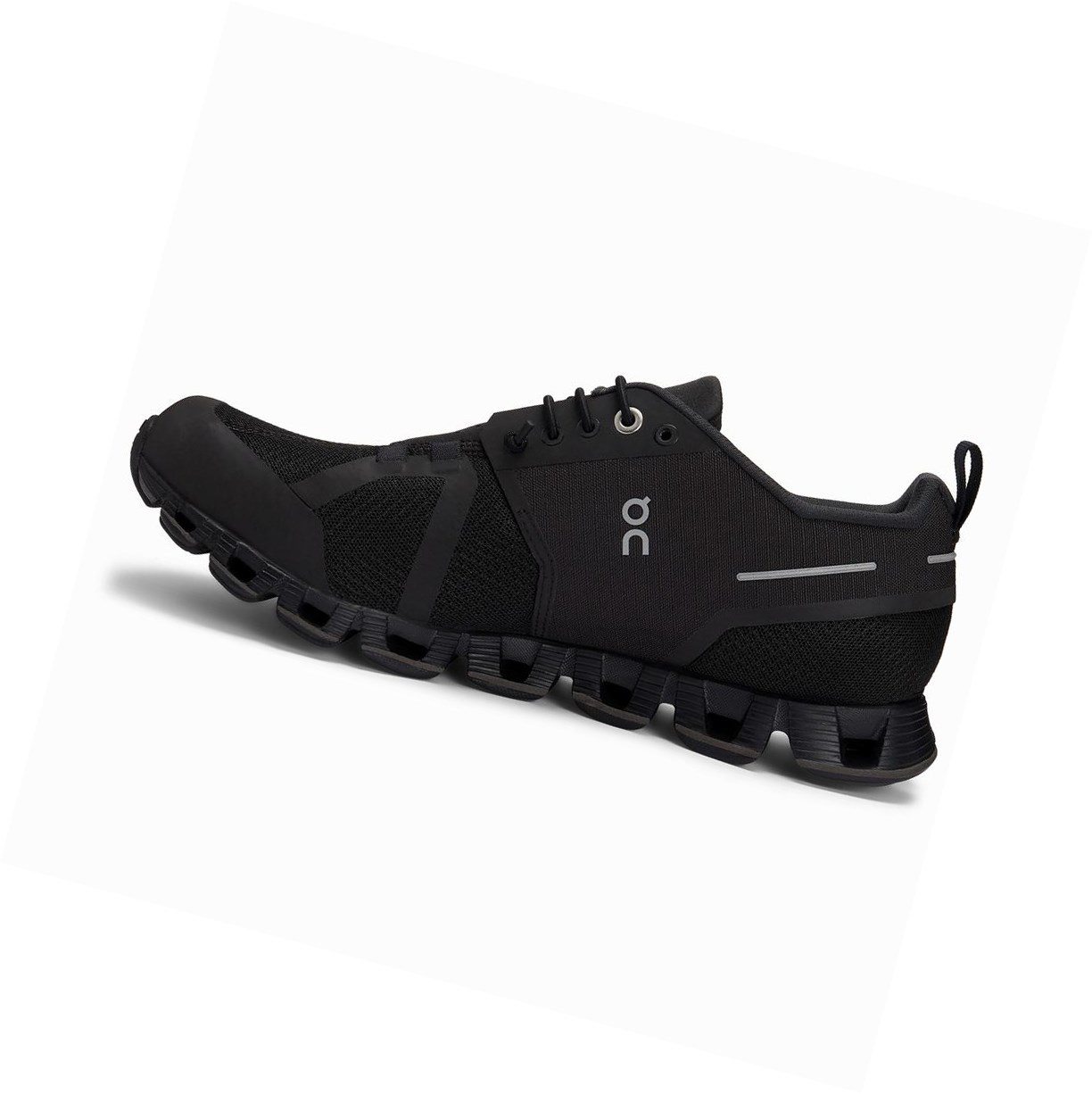 On Cloud Wasserdichte Straßenlaufschuhe Damen Schwarz | 7296-YURSC