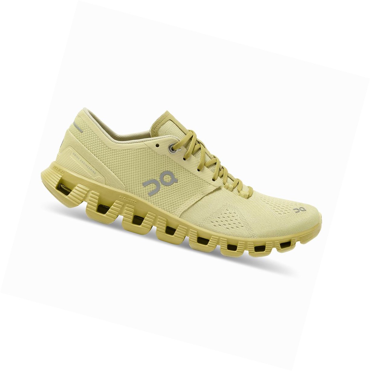 On Cloud X Sportschuhe Damen Gold | 3579-ENGJL