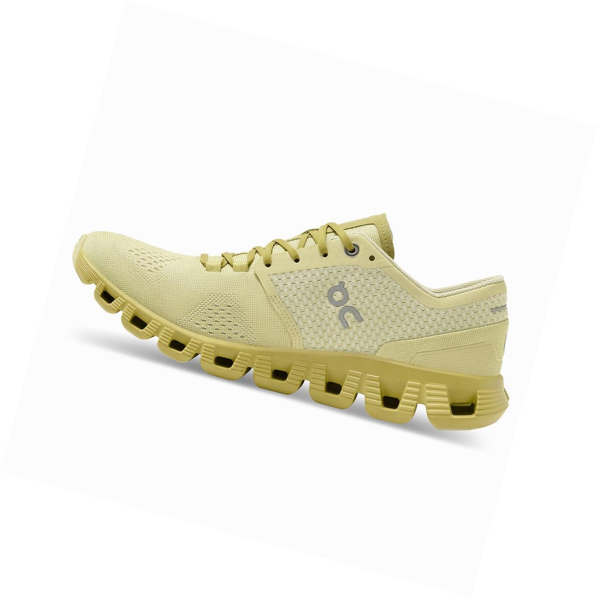 On Cloud X Sportschuhe Damen Gold | 3579-ENGJL