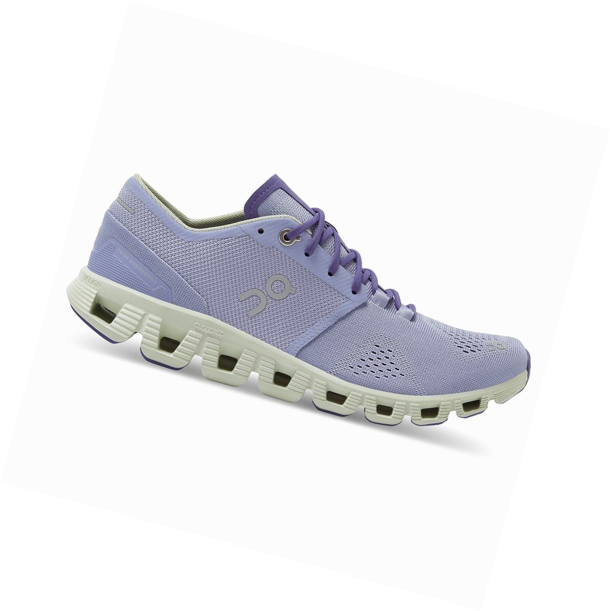 On Cloud X Sportschuhe Damen Lavendel | 9312-LPGZI