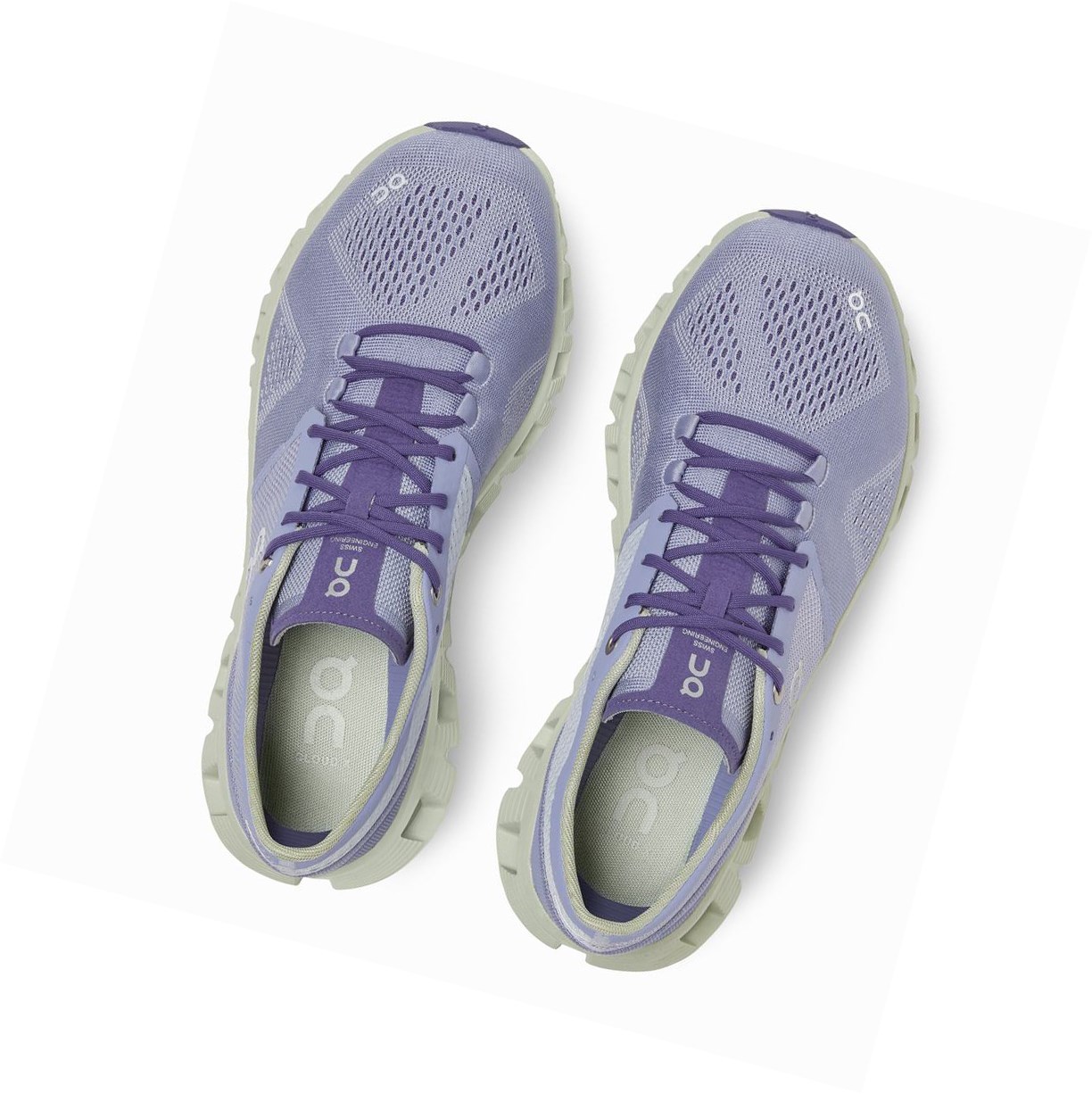 On Cloud X Sportschuhe Damen Lavendel | 9312-LPGZI