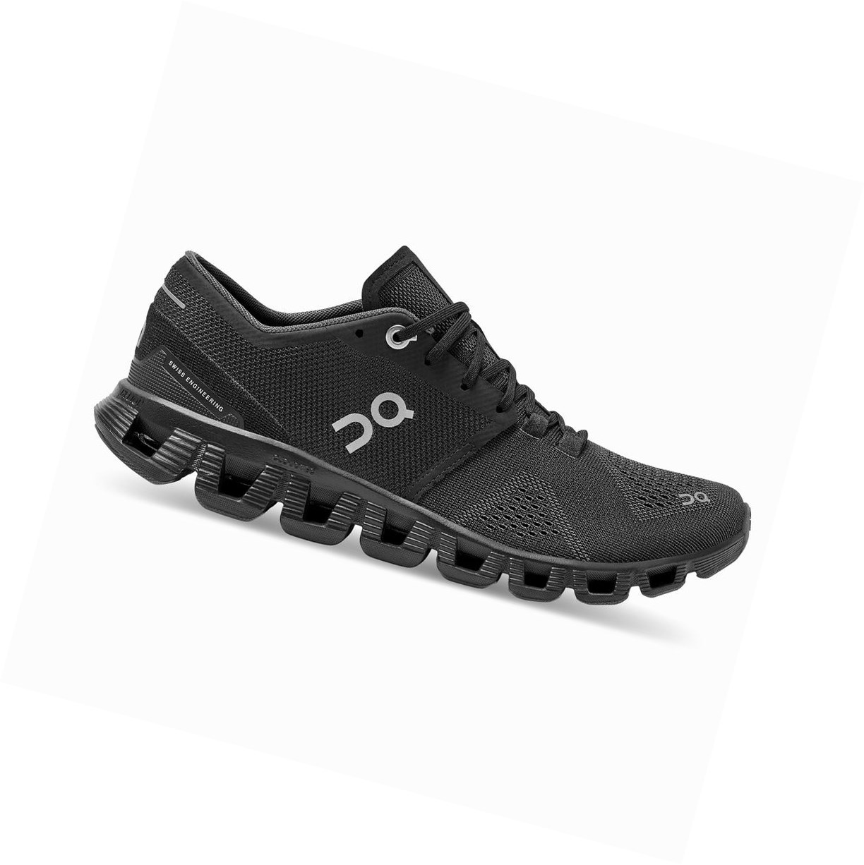 On Cloud X Sportschuhe Damen Schwarz | 1942-AIQCL