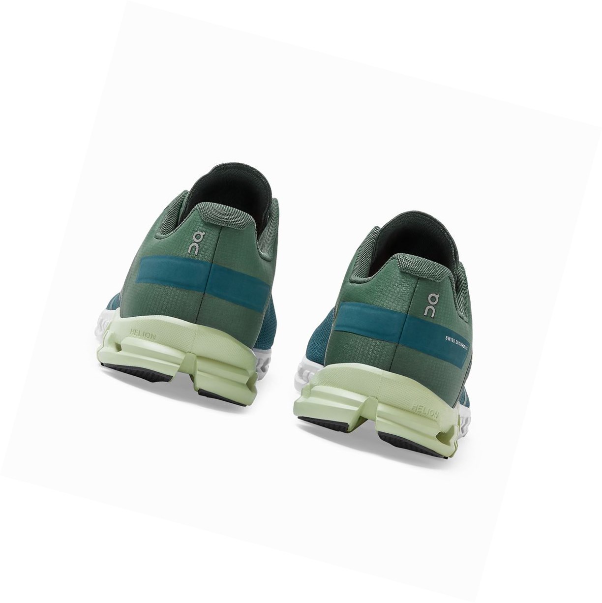 On Cloudflow Straßenlaufschuhe Herren Grün Blau | 6329-YONVJ