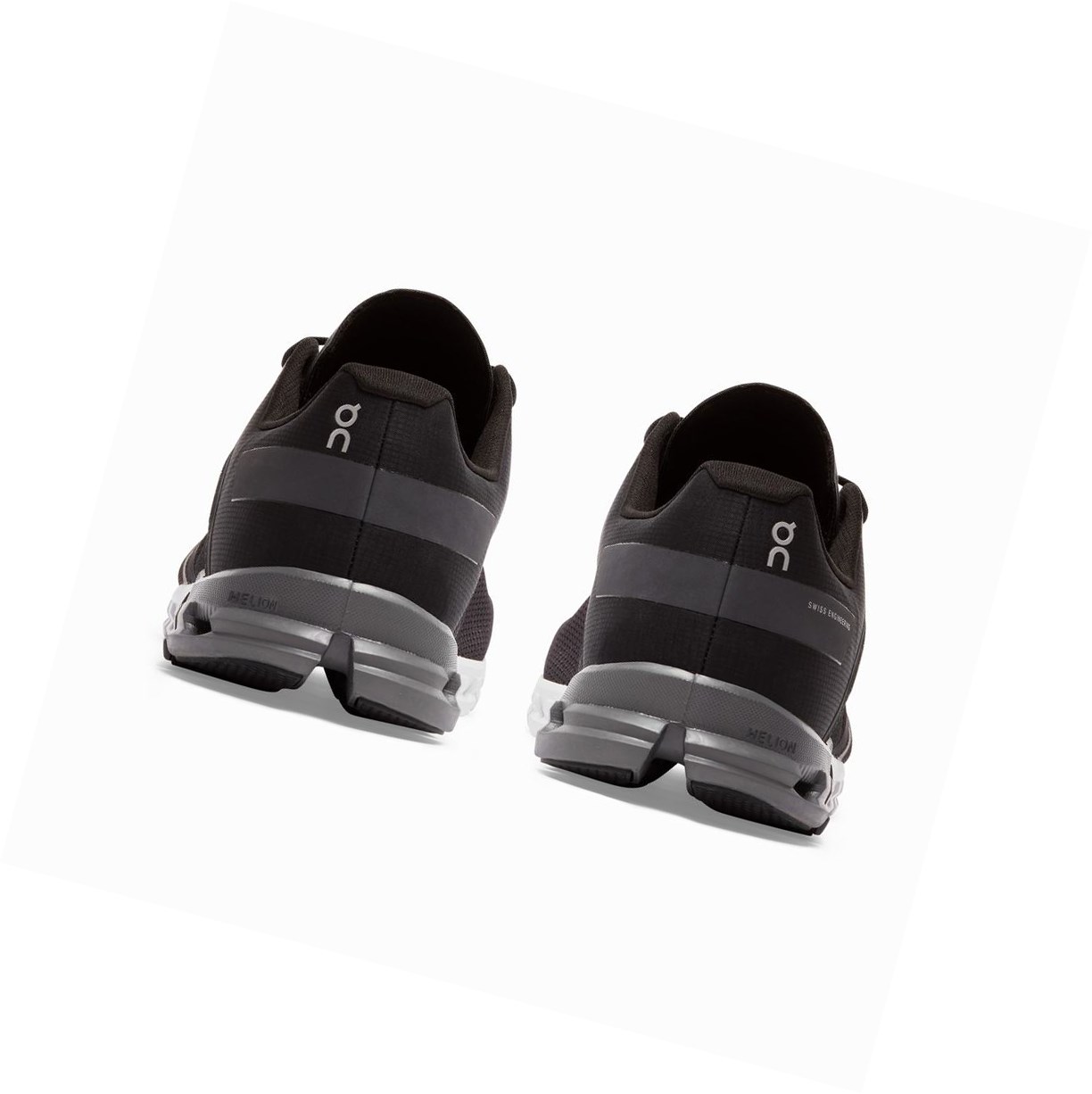 On Cloudflow Straßenlaufschuhe Herren Schwarz | 7102-PKRGU