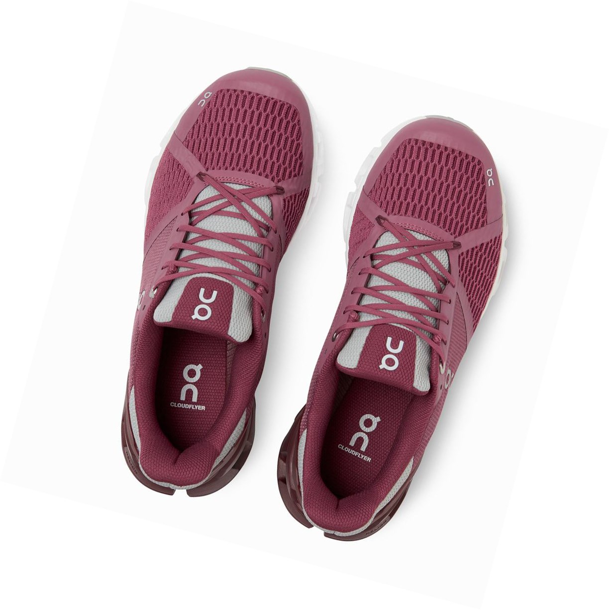 On Cloudflyer Straßenlaufschuhe Damen Bordeaux | 2175-JFREX