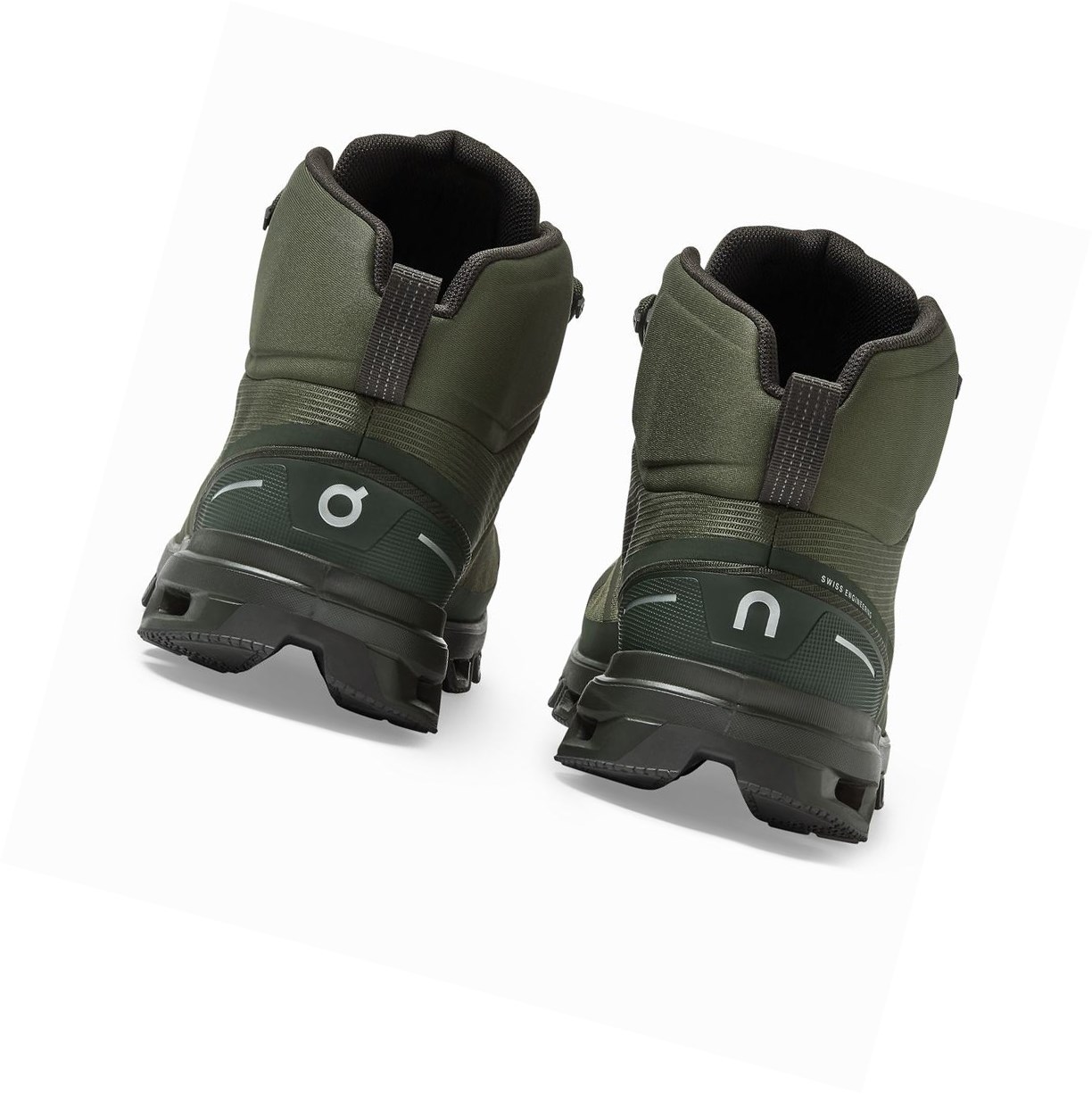 On Cloudrock Wasserdichte Wanderschuhe Herren Olivgrün | 8614-HZOQM