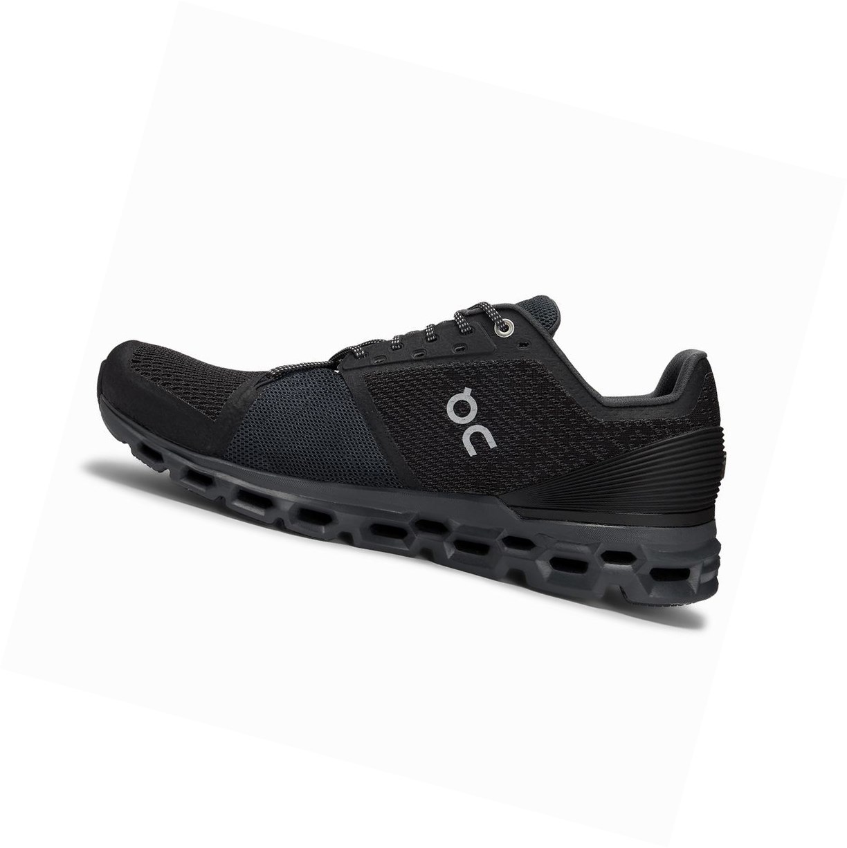 On Cloudstratus Straßenlaufschuhe Herren Schwarz Grau | 9103-VEDHG