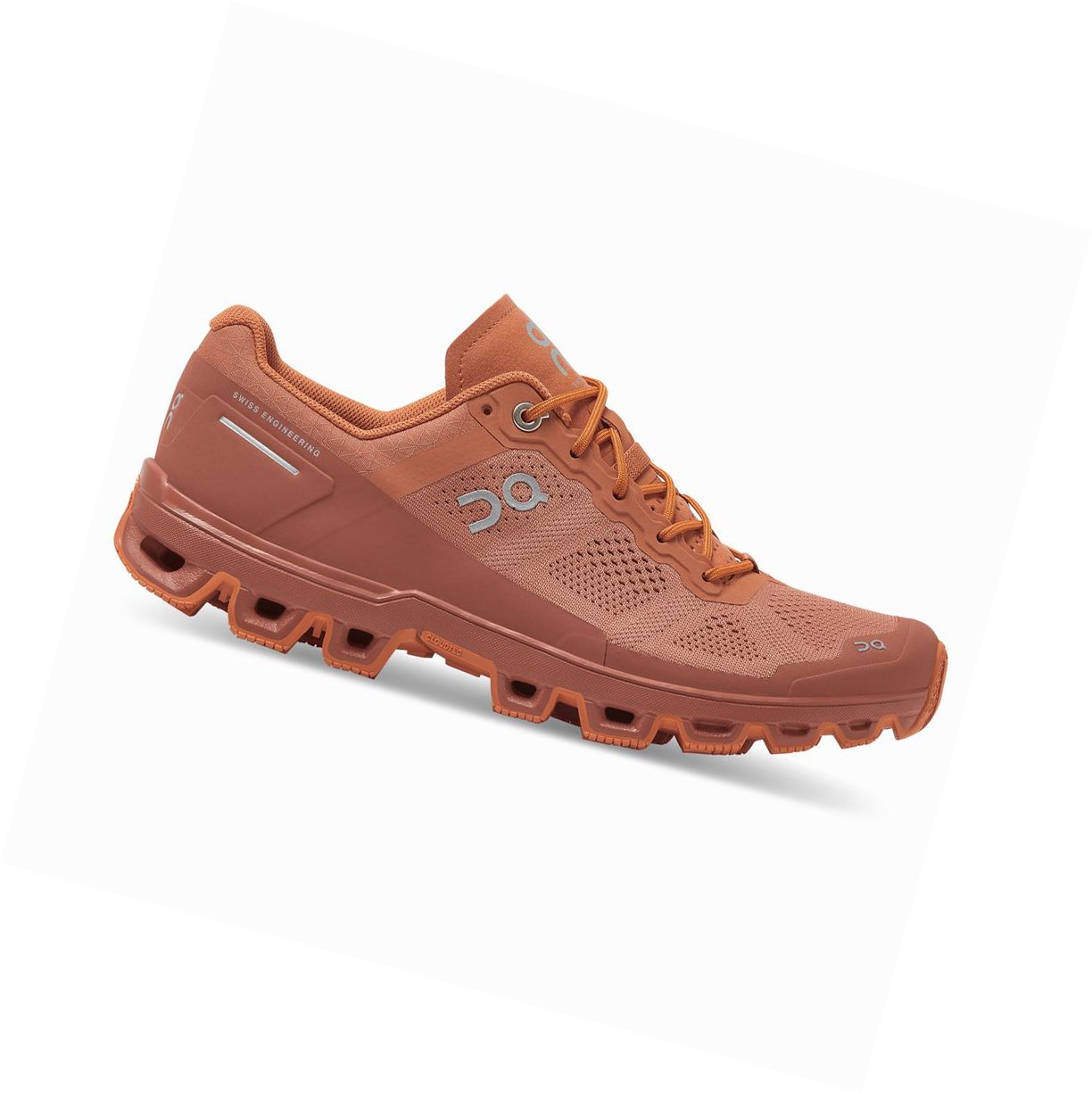 On Cloudventure Trailrunning Schuhe Damen Grau Orange | 8062-GEDPT