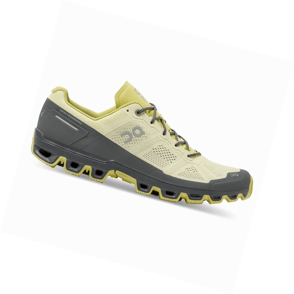 On Cloudventure Trailrunning Schuhe Herren Khaki Gelb | 6712-EQSPI