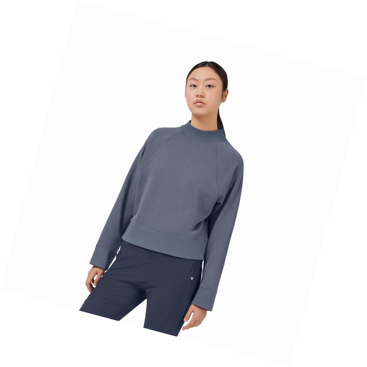 On Crew Neck Sweatshirt Damen Tiefes | 3281-XKUTI