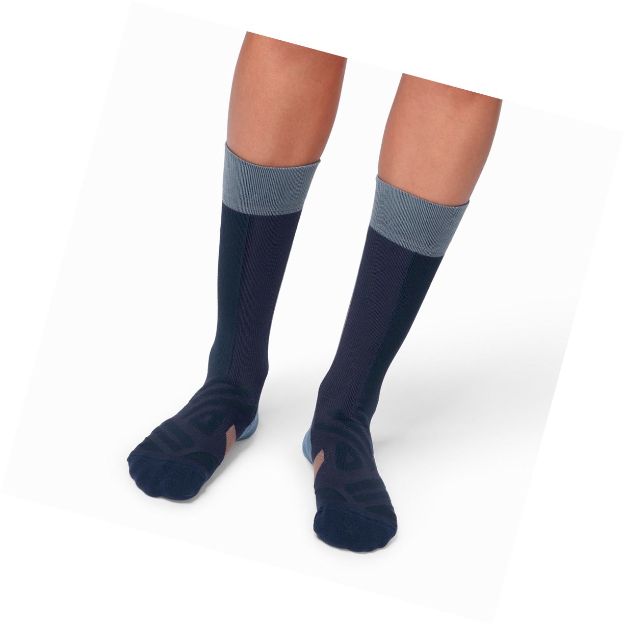 On High Laufsocken Herren Navy Lila | 0481-YDGNI