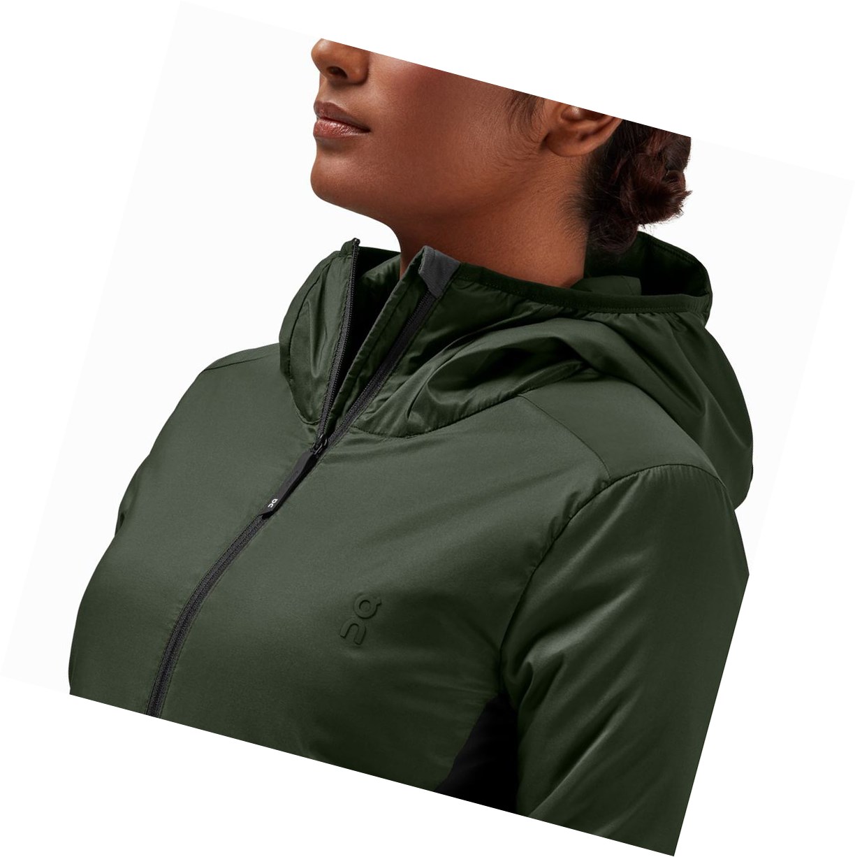 On Insulator Jacke Damen Dunkelgrün Schwarz | 8043-OUJKX