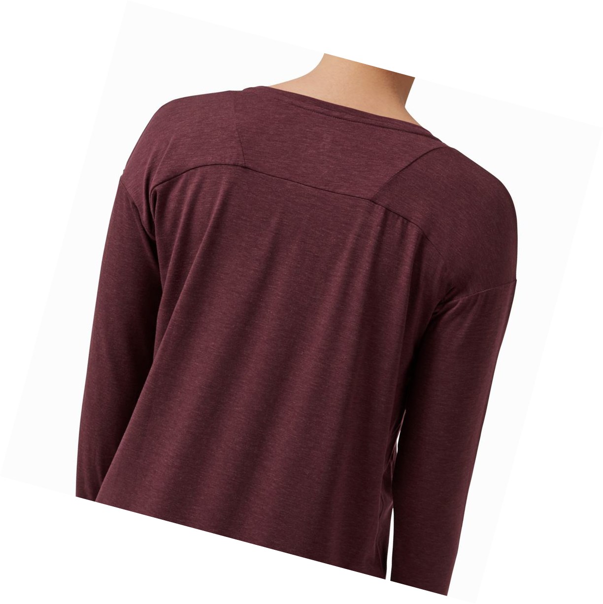 On Kompfort T-shirts Damen Bordeaux | 8764-GHDFP