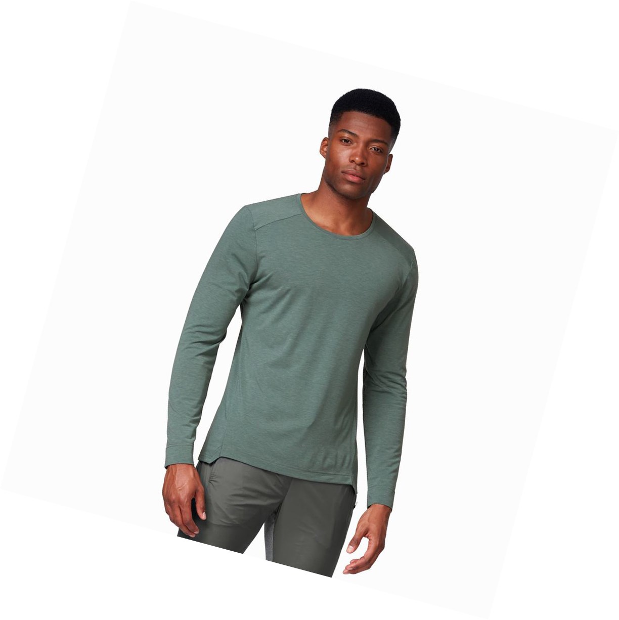 On Kompfort T-shirts Herren Olivgrün | 6380-NJBSU