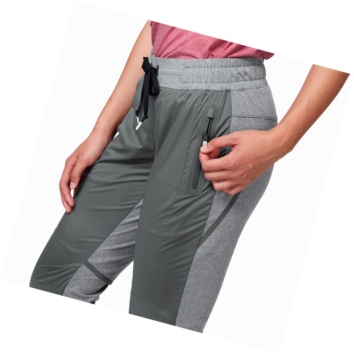 On Lauf Laufhose Damen Grau | 9802-OYWSX