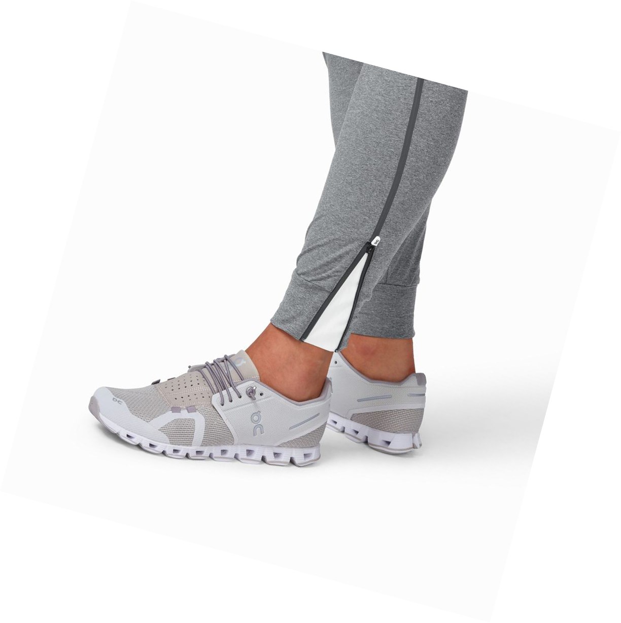 On Lauf Laufhose Damen Grau | 9802-OYWSX