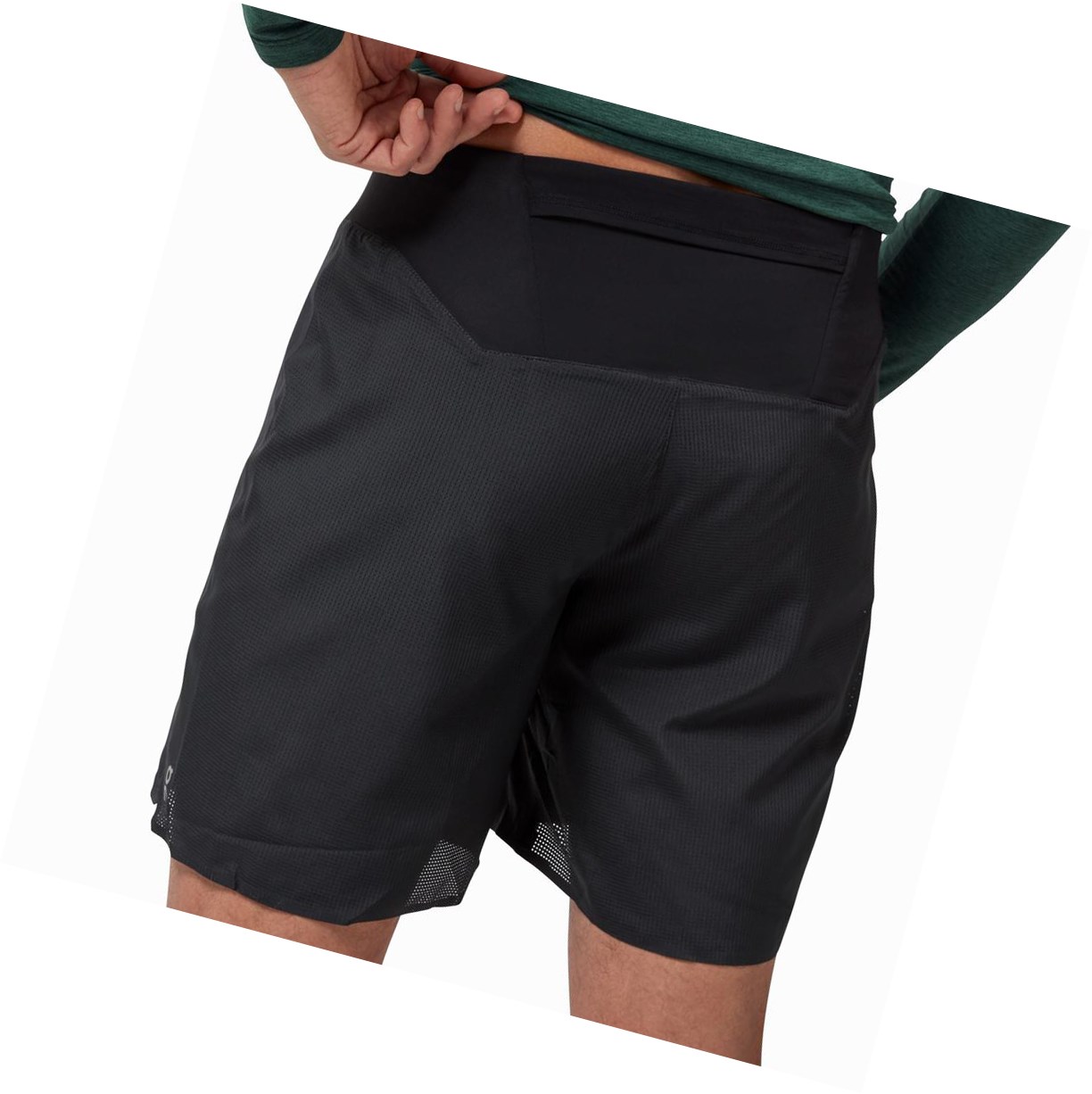 On Laufschuhe Laufshorts Herren Schwarz | 9384-TXYCQ